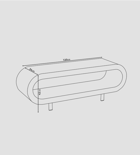 Loopy table dimensions