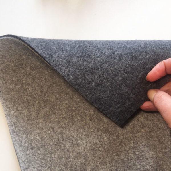 Double grey felt