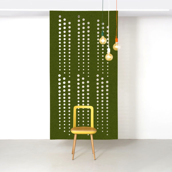 Moss Green Sequence hanging screen